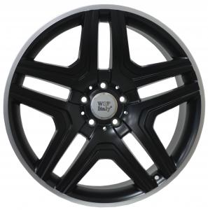 Informacin de MERCEDES W766, DULL BLACK R POLISHED, 5X112, 21 x 10"